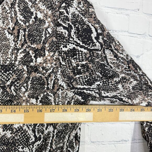 Soft Surroundings Jacket Women Medium Animal Print Mob Wife Water Resistance - Picture 9 of 12